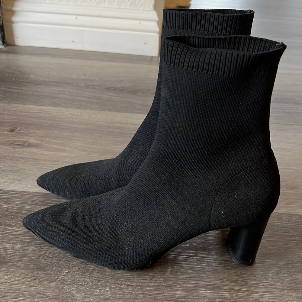 Zara Sock Bootie Black 39